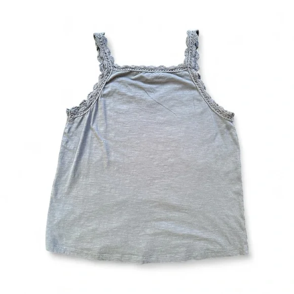 Sundance Charcoal Lace Trim Tank - Picture 4 of 5